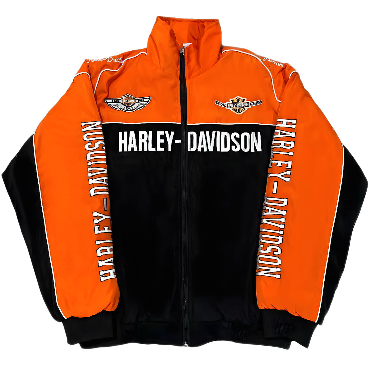 Harley-Davidson Vintage Yarış Ceketi - Turuncu Serisi