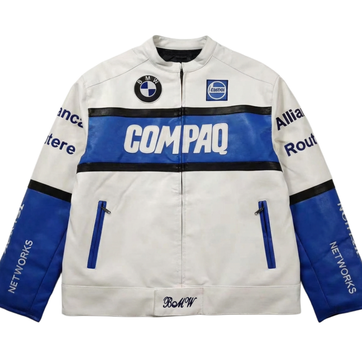 Vintage Deri Ceketi BMW Compaq