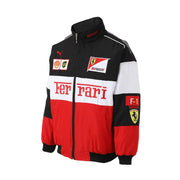 Ferrari F1 Vintage Yarış Ceketi - Beyaz