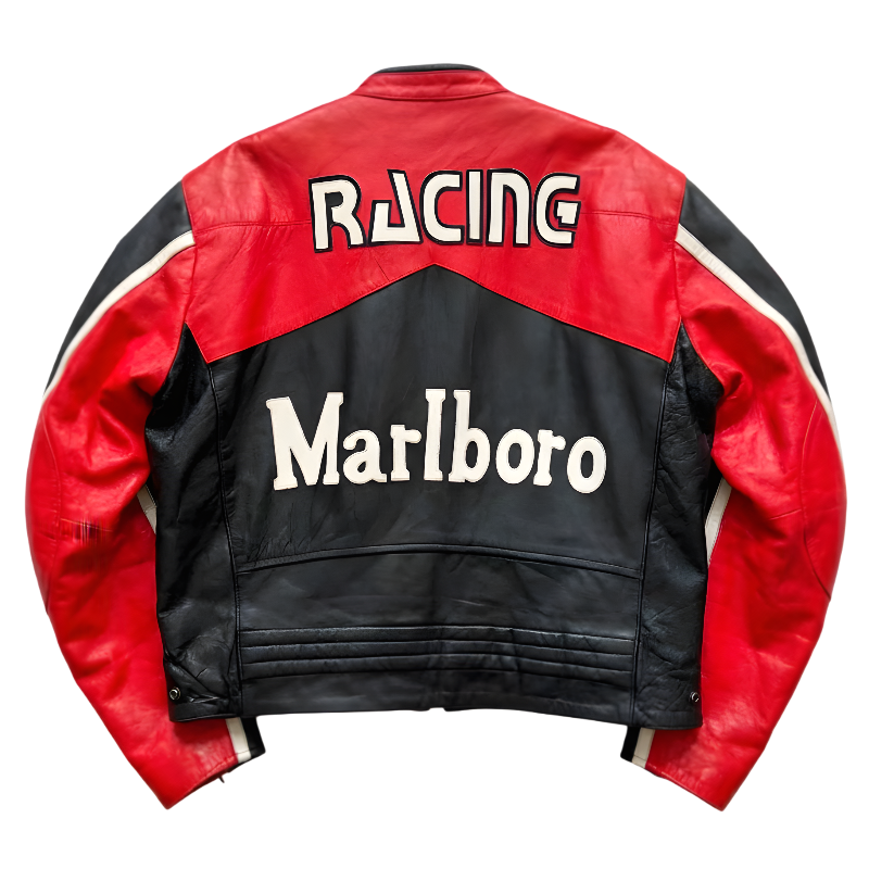 Marlboro Yarış Deri Ceketi - RED