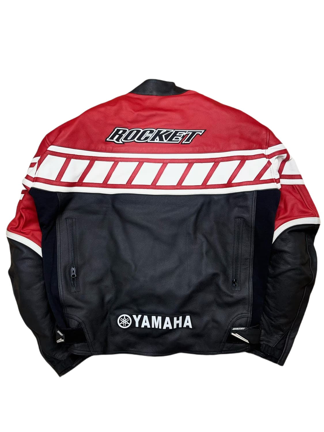 Yamaha Yarış Deri Ceketi - Vintage Joe Rocket Stili