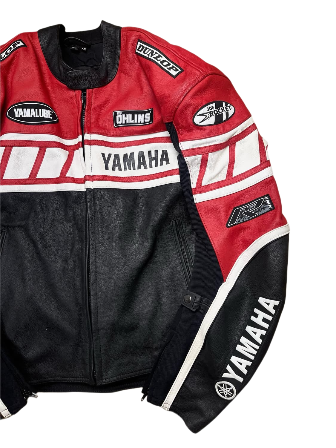 Yamaha Yarış Deri Ceketi - Vintage Joe Rocket Stili