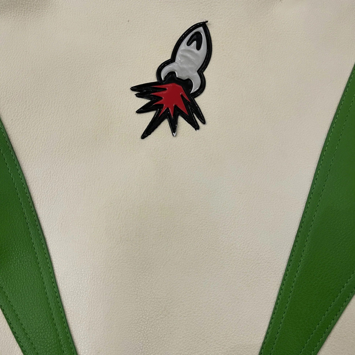 Kawasaki x Joe Rocket Yarış Deri Ceketi - Beyaz-Yeşil Serisi