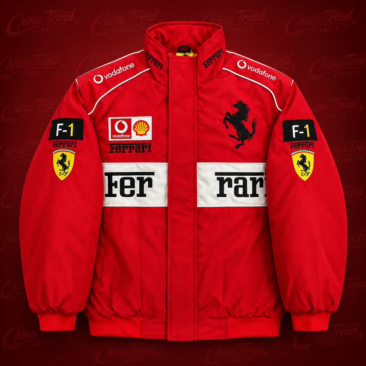 Ferrari F1 Vintage Yarış Ceketi - Lana Del Rey Serisi