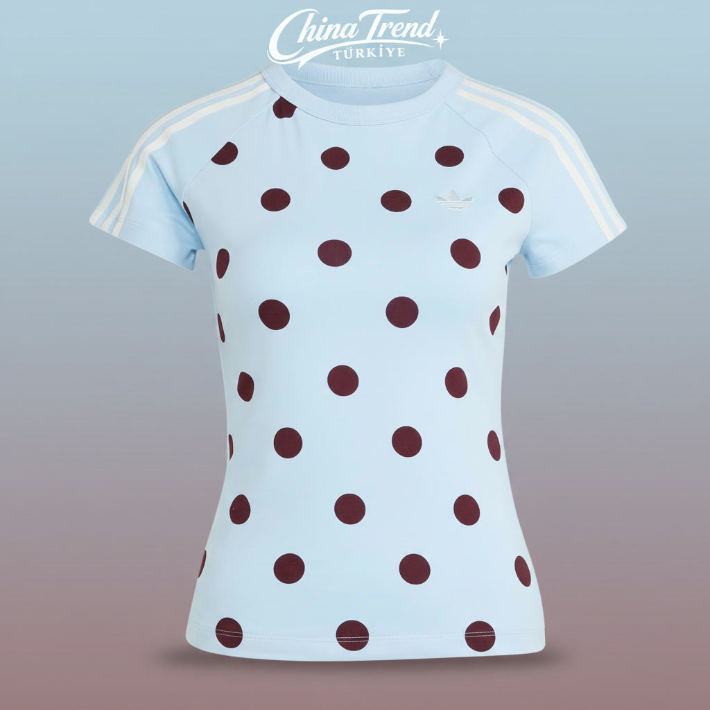 SLIM FIT CALI T-SHIRT - MAVI