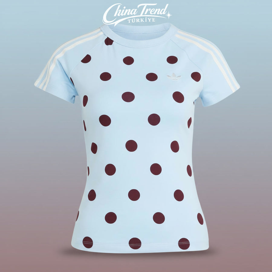 SLIM FIT CALI T-SHIRT - MAVI