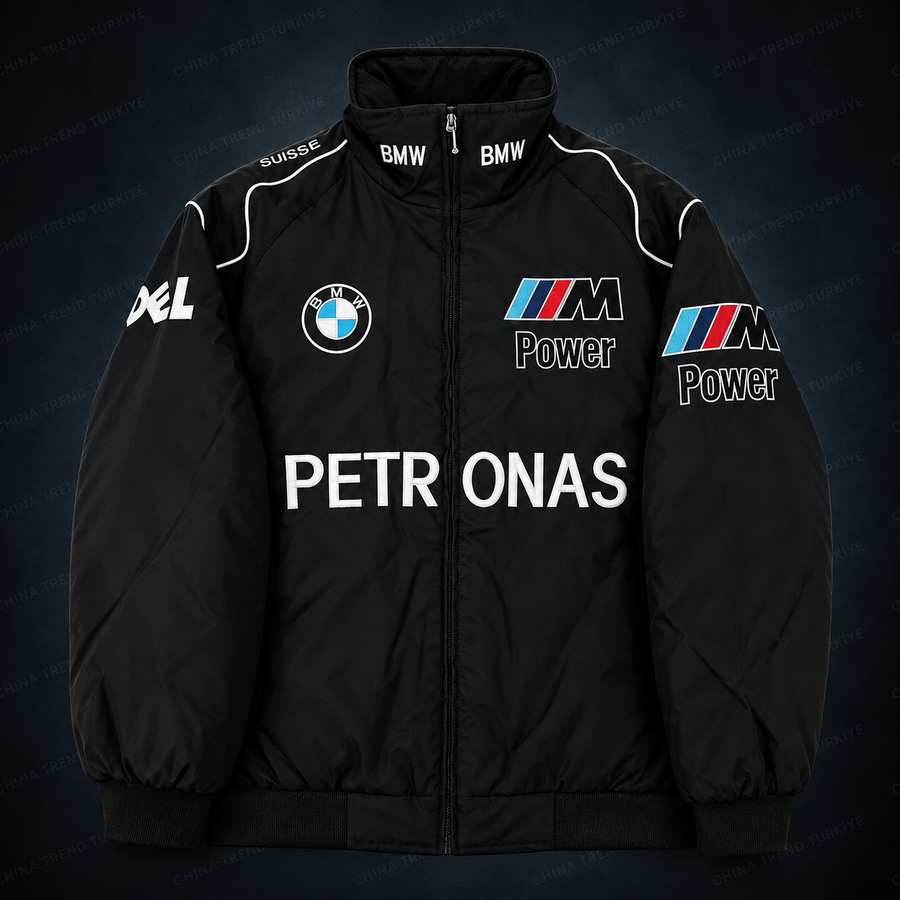 BMW F1 Vintage Yarış Ceketi - Siyah