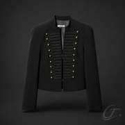 Askeri Detaylı Blazer Ceket - SIYAH