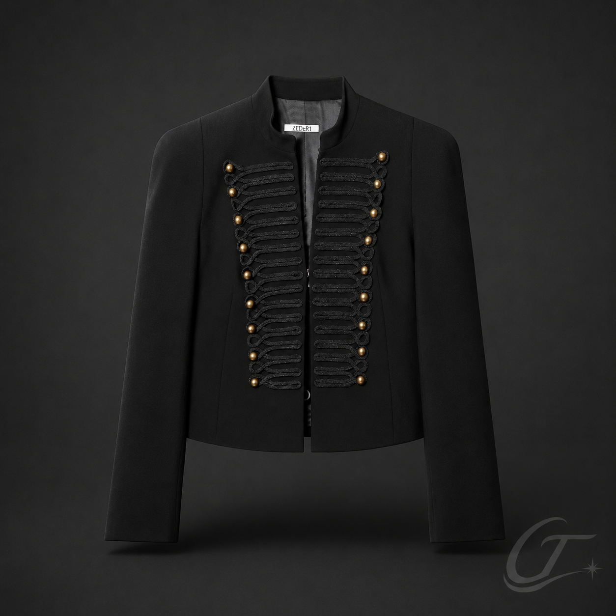 Askeri Detaylı Blazer Ceket - SIYAH