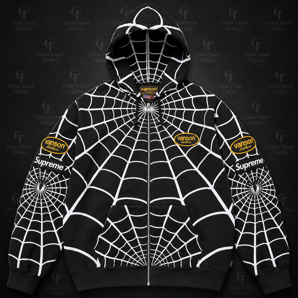 SUPREME X VANSON X SPIDERMAN - BLACK