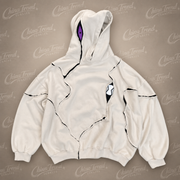 Gölge Hayalet Grafik Oversize Hoodie