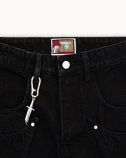Blossom Black Denim