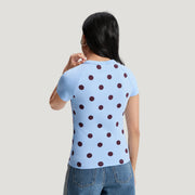 SLIM FIT CALI T-SHIRT - MAVI