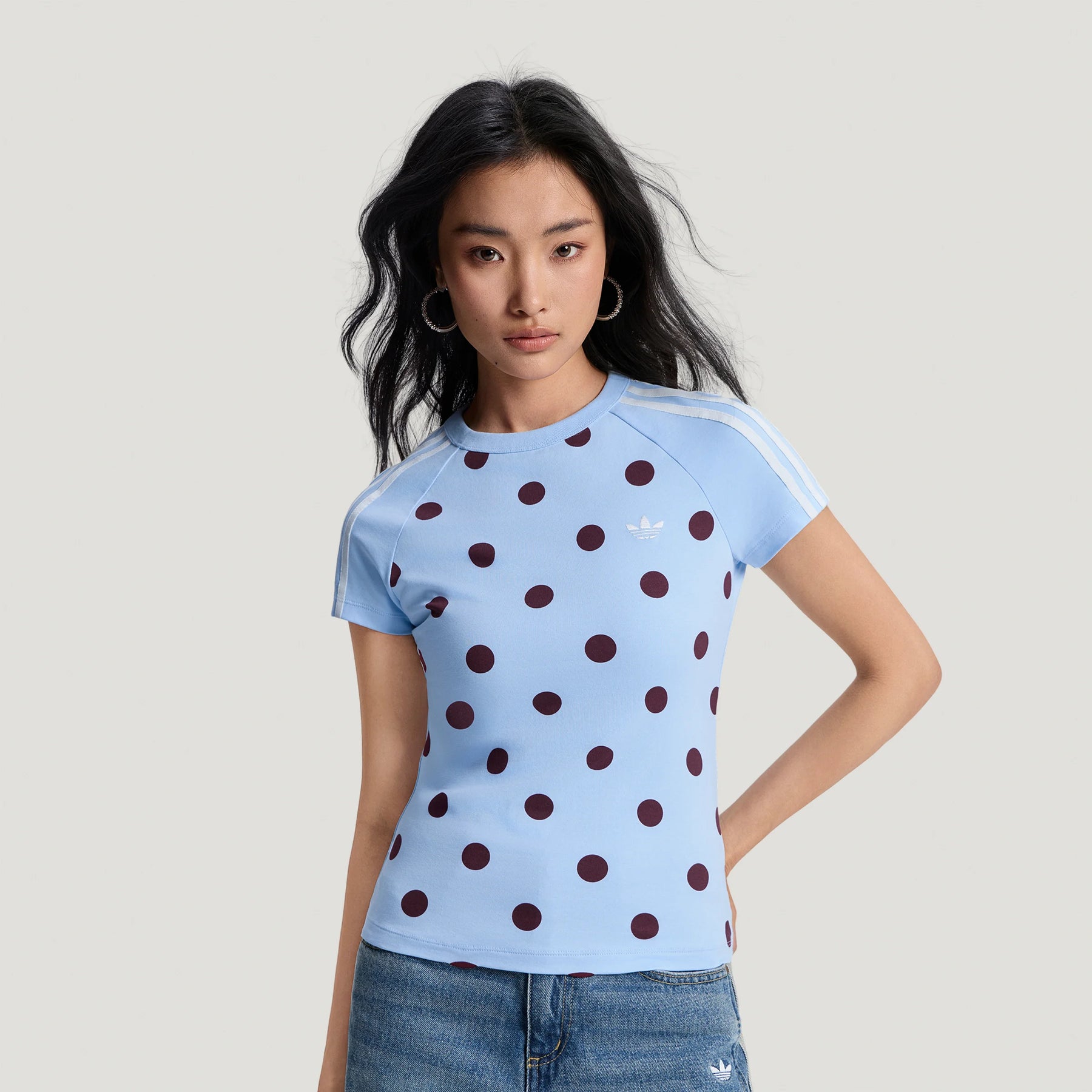 SLIM FIT CALI T-SHIRT - MAVI