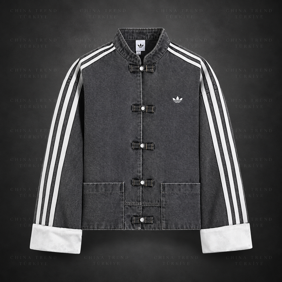 ORIGINALS - Çin Esintili Denim Ceketi - SIYAH