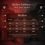 New Year Slim Fit Ceket - Kırmızı