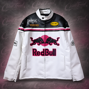 Red Bull F1 Deri Ceketi - Pembe