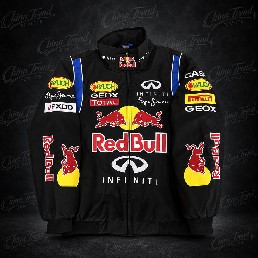Red Bull Yarış F1 Ceketi - Siyah